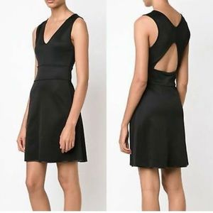 Rag & Bone New York Astrid Black Sleeveless Cutout Back Mini Dress Size 10